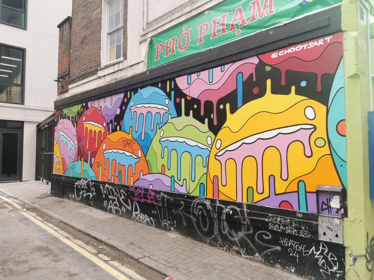 "Dribbles" by Choots in Soho, London